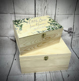 Personalised wooden gift box