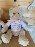Personalised Cream Teddy Bear