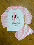 Personalised PJ set flower girl / page boy / birthday