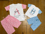 SALE! Personalised short PJ set