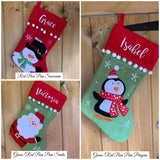 Personalised stocking - pom pom