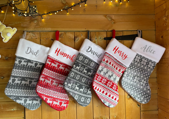 Personalised stocking - Nordic