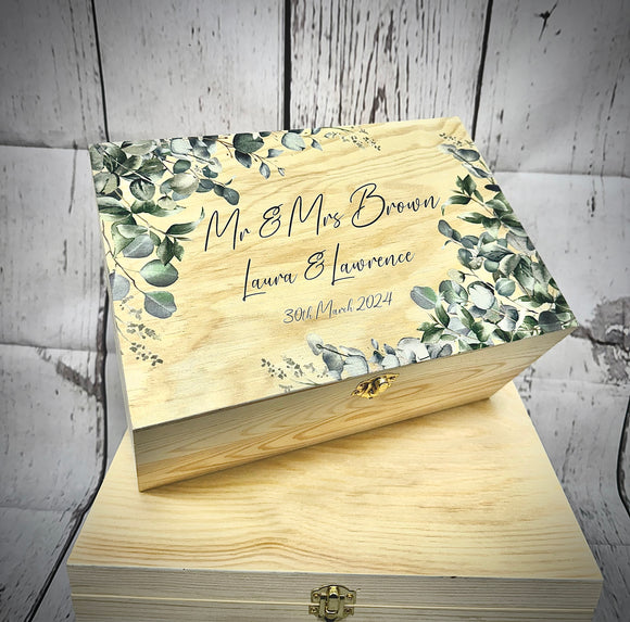 Personalised wooden gift box
