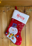 Personalised stocking - red