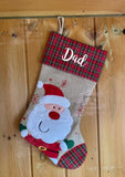 Personalised stocking - Tartan 3