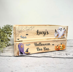 Personalised Halloween Crate / Box