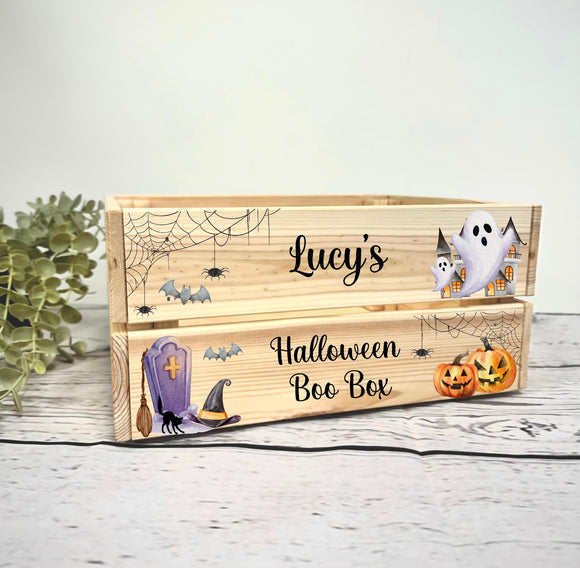 Personalised Halloween Crate / Box