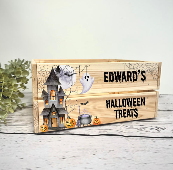 Personalised Halloween Crate / Box