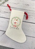 Personalised cream stocking - 8 designs