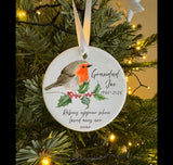 Personalised ceramic Memorial Bauble