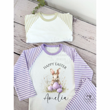 Personalised Easter Pyjama Set - Bunny PJ set - Easter PJs