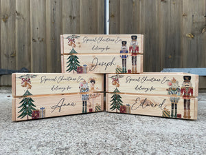 Personalised Christmas Eve Crate / Box - Nutcracker