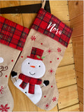 Personalised Christmas Stocking Tartan 1 & 2