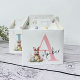 Personalised Easter gift box | picnic present box | kids Easter small favour bag