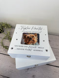 Personalised Pet Memorial Wooden Box