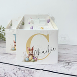 Personalised Easter gift box | picnic present box | kids Easter small favour bag