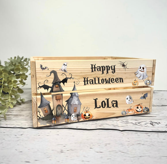 Personalised Halloween Crate / Box