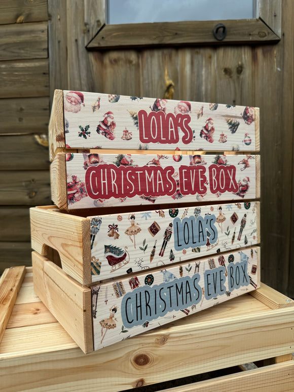 Personalised Christmas Eve Crate / Box