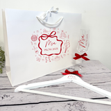 Prom, coat hanger, flute and bag set. prom glass & hanger, gift for prom