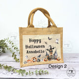 Personalised Halloween Jute Bag - All designs