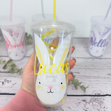 Personalised Easter cold cup, kids easter gift, kids cold cup, childrens Easter gift, easter basket filler