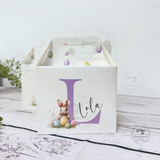 Personalised Easter gift box | picnic present box | kids Easter small favour bag