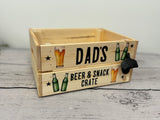 Personalised Beer Crate - Father’s Day gift - beer gift for dads grandads