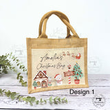 Personalised Christmas Hessian Jute Bag