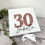 Personalised birthday/number Gift Box