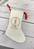 Personalised cream stocking - 8 designs