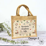 Personalised Christmas Hessian Jute Bag