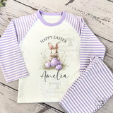 Personalised Easter Pyjama Set - Bunny PJ set - Easter PJs