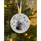Personalised ceramic Pet Memorial Bauble