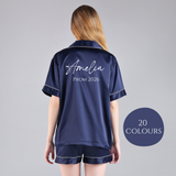 Personalised Prom Pyjamas | Celebration PJ set | blush navy