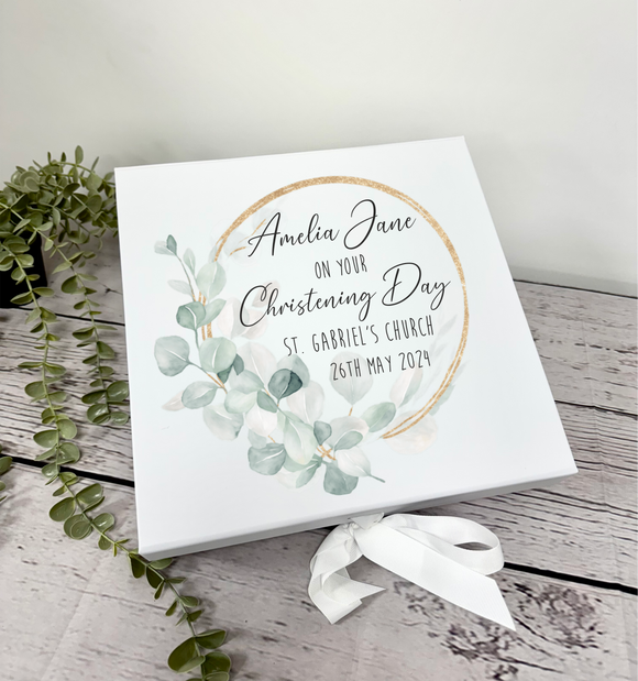 Personalised Christening / Baptism Gift Box