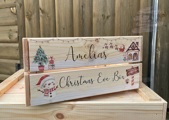 Personalised Christmas Eve Crate / Box - North Pole