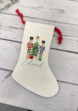 Personalised cream stocking - Nutcracker