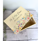 Personalised Wedding Gift Box with Lid - Wildflower