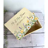Personalised Wedding Gift Box with Lid - Wildflower