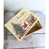 Personalised Christmas Eve Box with Lid - Santa design