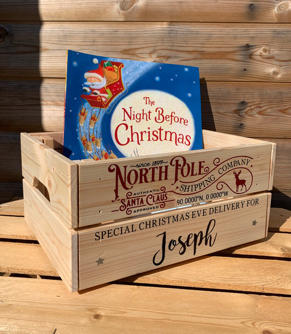Personalised Christmas Eve Crate / Box