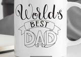 Worlds best Dad mug