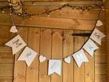 SALE! Wooden Mr & Mrs Bunting (Marked)
