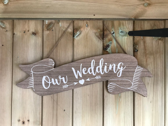 SALE! Our Wedding Sign