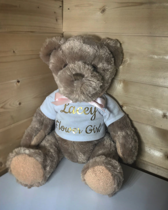 Personalised Brown Teddy Bear